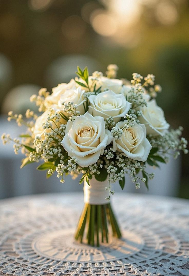 SWEET LOVE 12 FLEURS BLANCH - ROYAL SENTIMENT