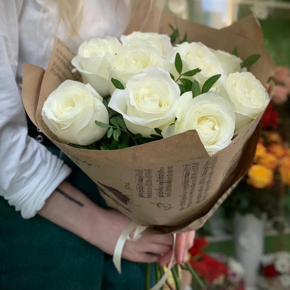 SWEET LOVE 12 FLEURS BLANCH - ROYAL SENTIMENT