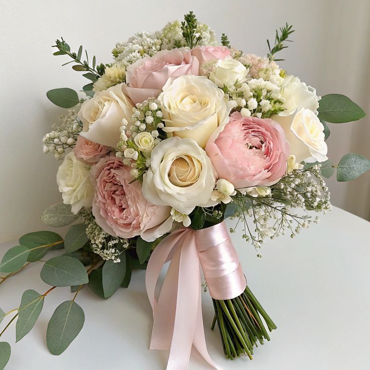 Pack Spécial – Bouquet de Fleurs ROSE ET BLANCH ROYAL SENTIMENTS